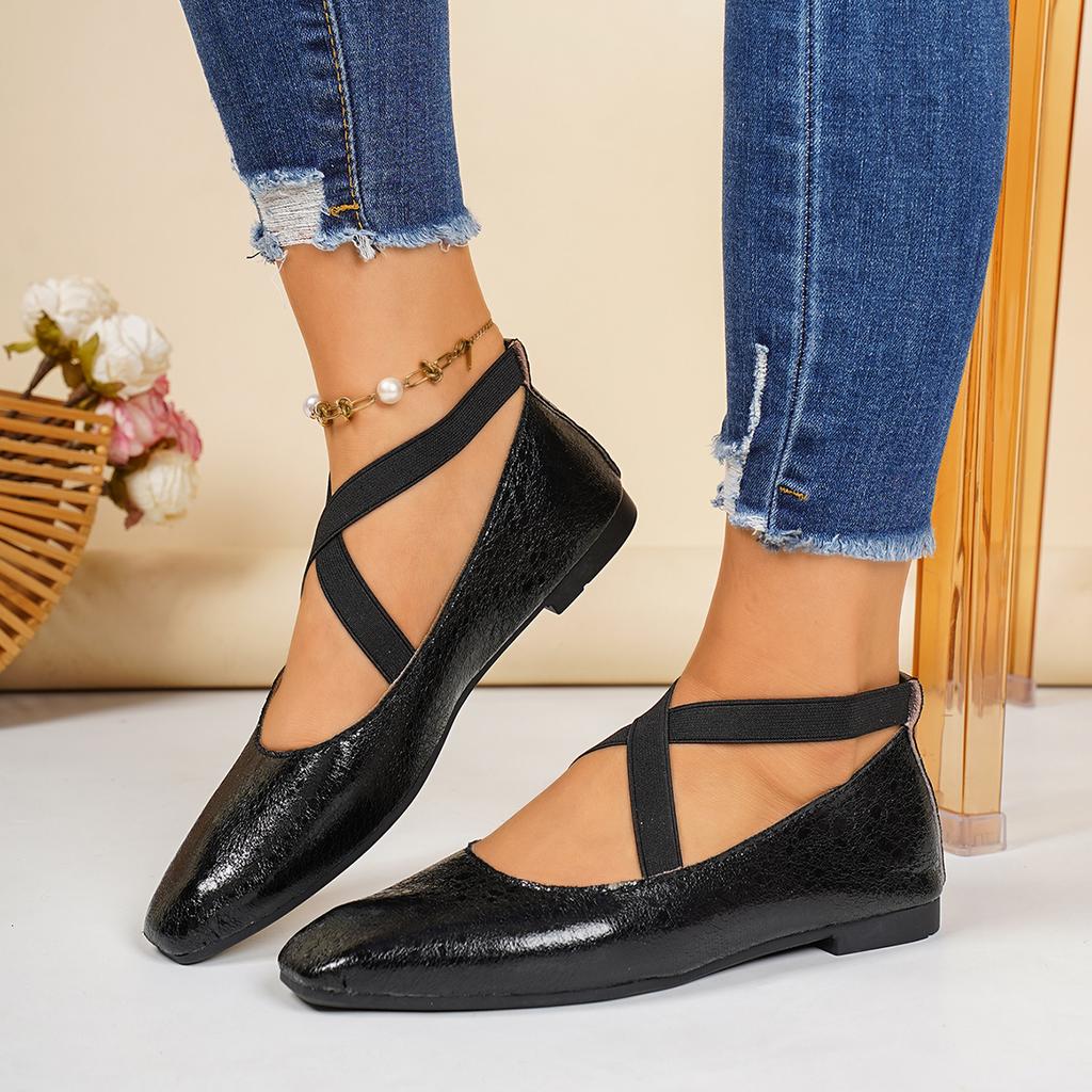 Women Flats New Leather Luxury Loafers Shoes Pointed Toe Elegant Mary Janes Shoes for Women Comfortable Outdoor Sneakers Women