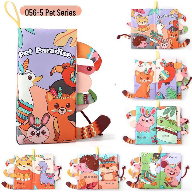 Cartea de pânză senzorială pentru bebeluși: Temă Ocean & Pădure