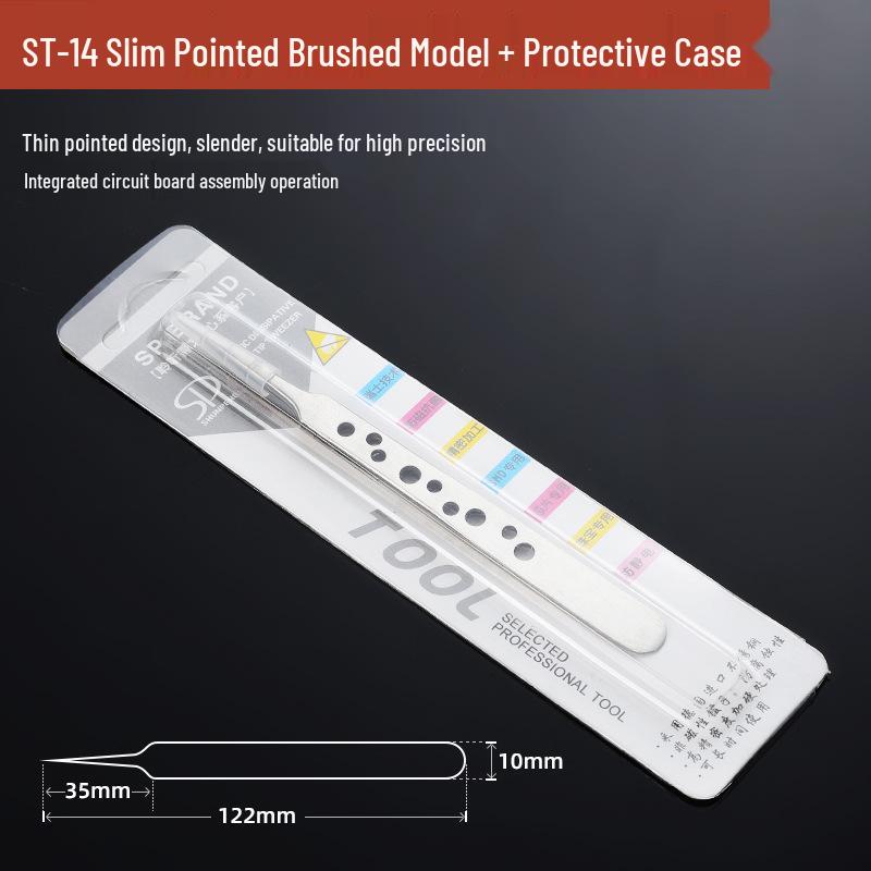 Stainless Steel Precision Tweezers with Curved Scorpion Tip for Eyelash Extension and Nail Art