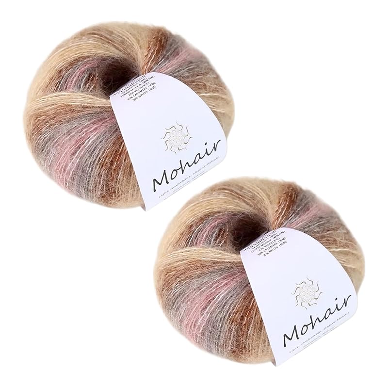 

CAPASTEC yarn pom pom wool mohair colorful knitting yarn knitting Very thick decoration 1 ball 25g/2 ball set Ko tton Fluffy thick Weaving comfort 90%