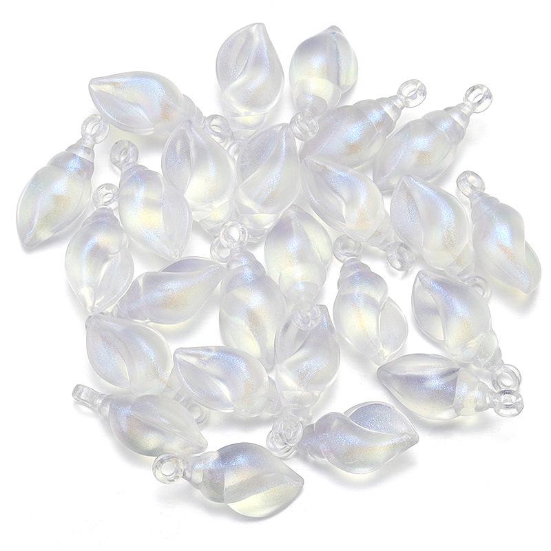 Laserbeschichtete Acryl-Herz- und Blumenperlen für DIY-Armbänder