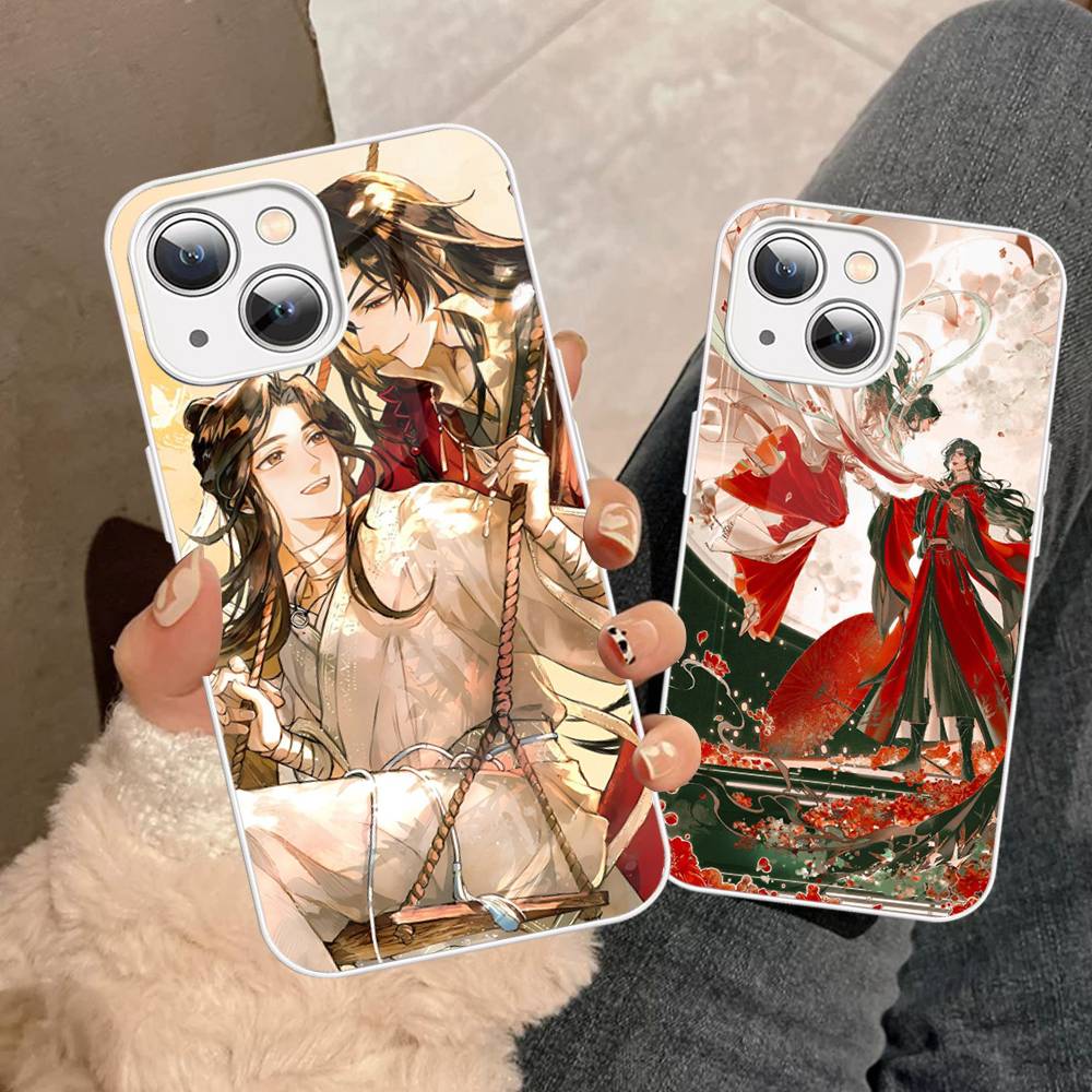 Heaven Officials Blessing Phone Case For IPhone 15 13 12 Mini 11 Pro XS Max X XR 14 Plus Tempered Glass Cover