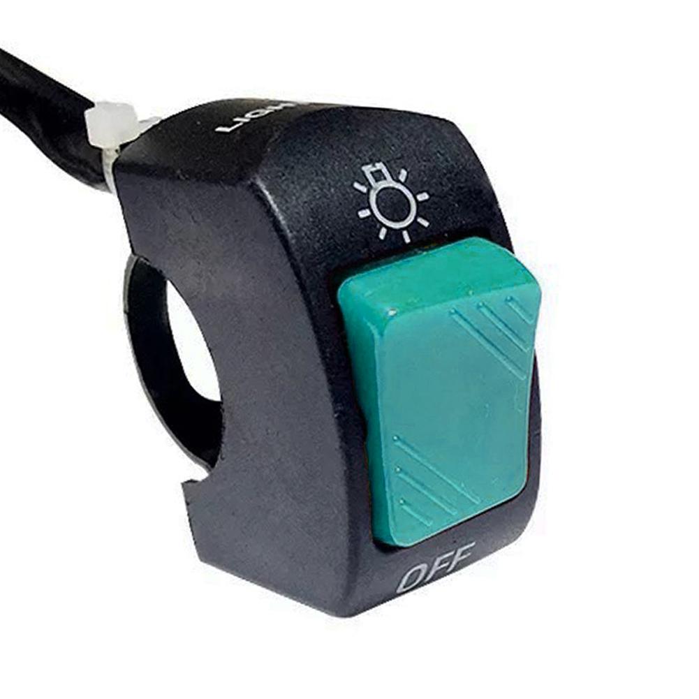 

Мотоциклетный переключатель ВКЛ/ВЫКЛ Кнопка управления Крепление на руль Управление сигнальной лампой фары Модифицированные переключатели Аксессуары зелёный