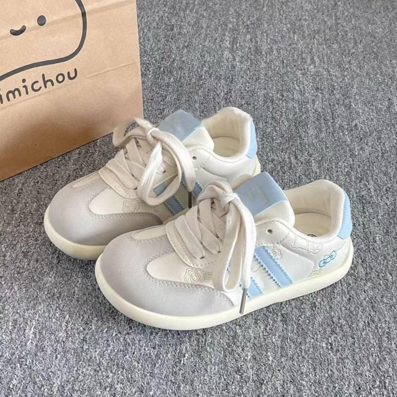 

2025 spring new soft-soled spring running sneakers girls shoes fashion trend sports casual shoes lightweight 40 синій