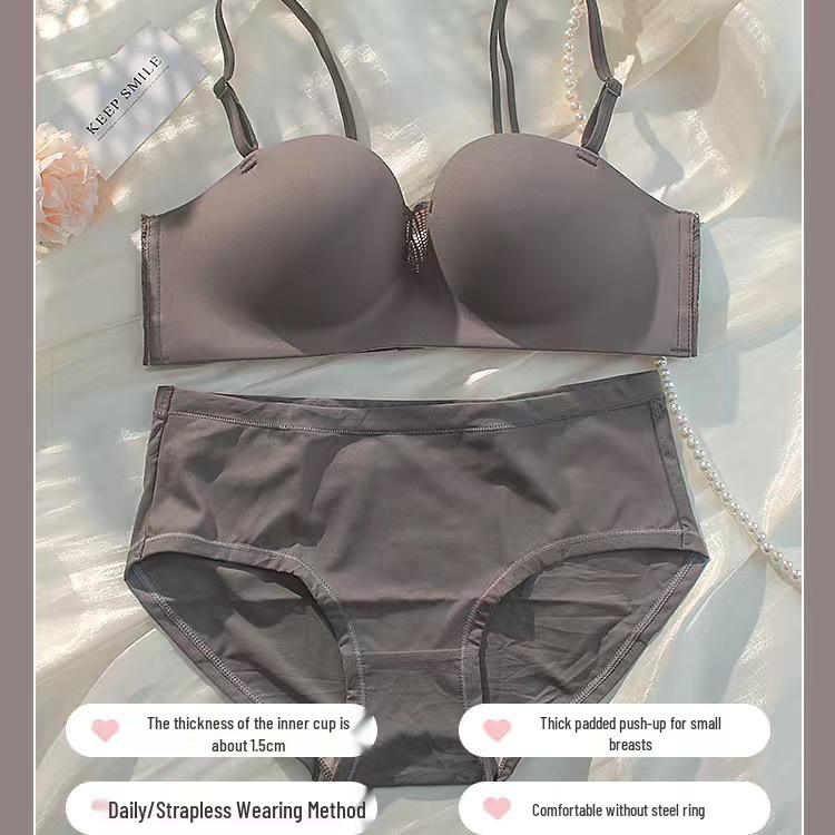 Hot Selling Strapless Push-Up Bra for Small Bust - Wire-Free, Lift & Shape, Anti-Slip, Beautiful Back Design