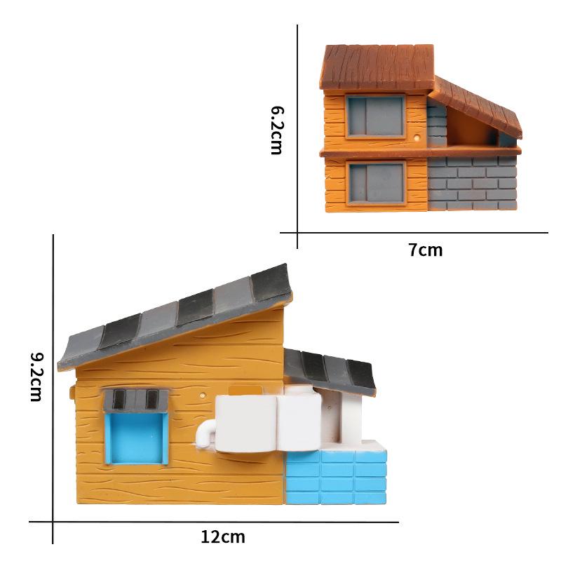 Animal Farm Model Set: Trees, Fences, Vegetables, Tools, Cart, and Props for Toy Scenes