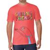 Cosplay Alan Tričko Smiling Friends Manga Kreslený Grafické Trička Krátký Rukáv Bavlna Unisex Streetwear Volné Ležérní Trička