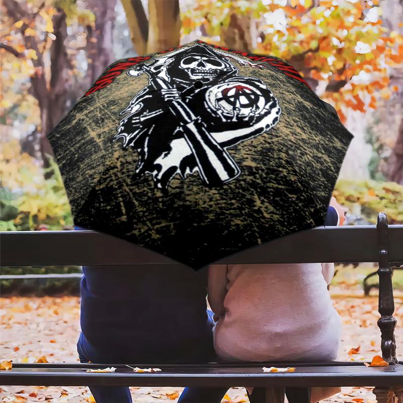 Anarchy Folding Umbrella Portable Suitable For All Seasons Outdoor Travel Light