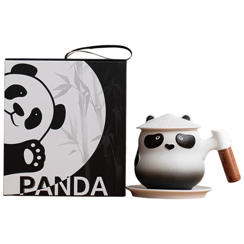 Shangyanfang Panda Ceramic Tea Infuser Cup