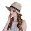 Summer straw hat outdoor travel big eaves beach hat foldable top hat
