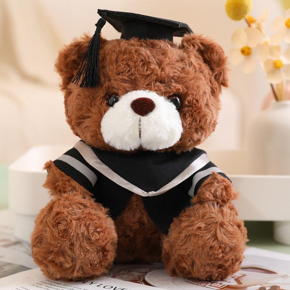 Soft Doctor Cap Graduation Bear Doll Cute Bear Animal Doll  Graduation Season