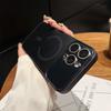 Luxury Matte Glass Lens Camera Protector Phone Case for IPhone 17 Pro Max 17Air 16 15 14 13 12 Magnetic Wireless Charger Cover