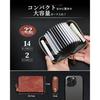 Kawaoto Card Case Men Large Capacity Holder Skimming Prevention Genuine Leather Pueblo Holds Up 22 Cards Made Japan Credit Simple Wide Pocket Coin