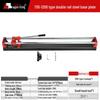 Manual Tile Cutter with Double Rail Steel Base, Push Knife, Scoring Knife, & Infrared Guide (600/800/1200 mm) for Wall & Floor Tiles.