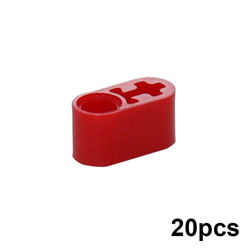 20PCS Technical Liftarm Thick 1x2 Axle Hole Assembles Particles DIY Educational Bricks High-Tech MOC Parts 60483 Building Blocks