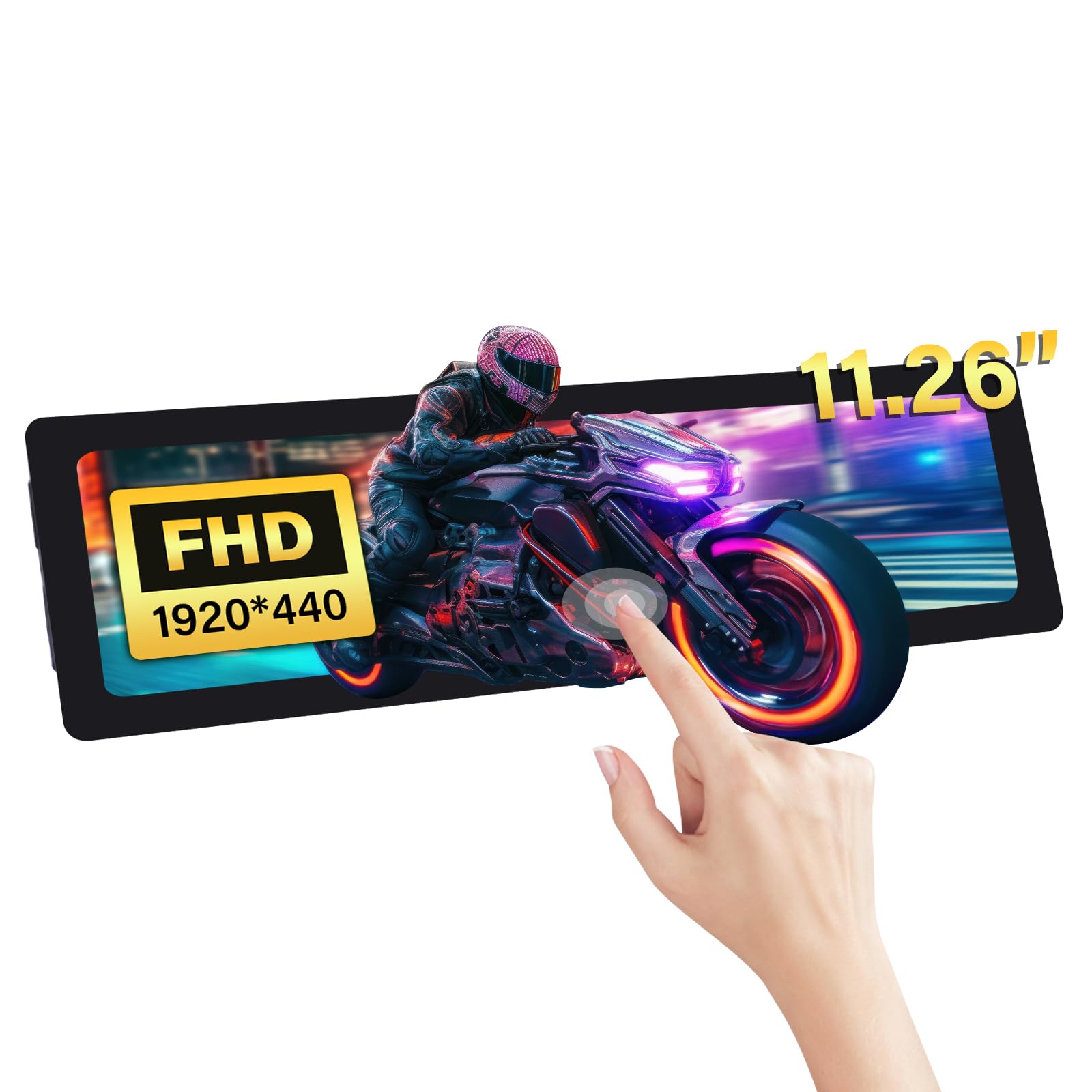 

GeeekPi Capacitive Touchscreen LCD 1920x440 HDMI IPS 11.26 чорний
