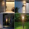 1~2Pack Solar Lights Outdoor 2IN1 Waterproof LED Tungsten Light Bulb Motion Sensor Wall Lamp for Garden Decoration Lawn Camping