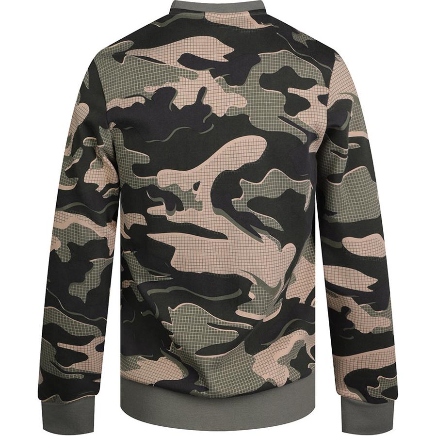 Adidas Mh Gfx Camo Knit Casual Crew Neck Sweatshirt Men Tops GM4472