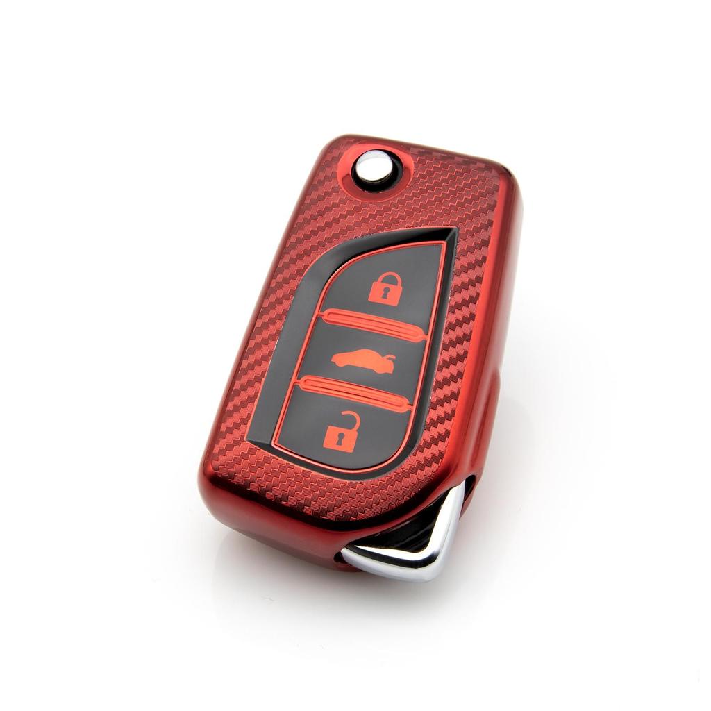 Toyota Corolla/Camry/Reiz CHR Carbon Fiber Key Shell Protective Cover