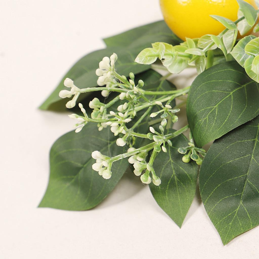 Umělá citronová větvička, všestranná, zářivě žlutá, stonek citronové větvičky pro svatební, večírek, domácí dekorace