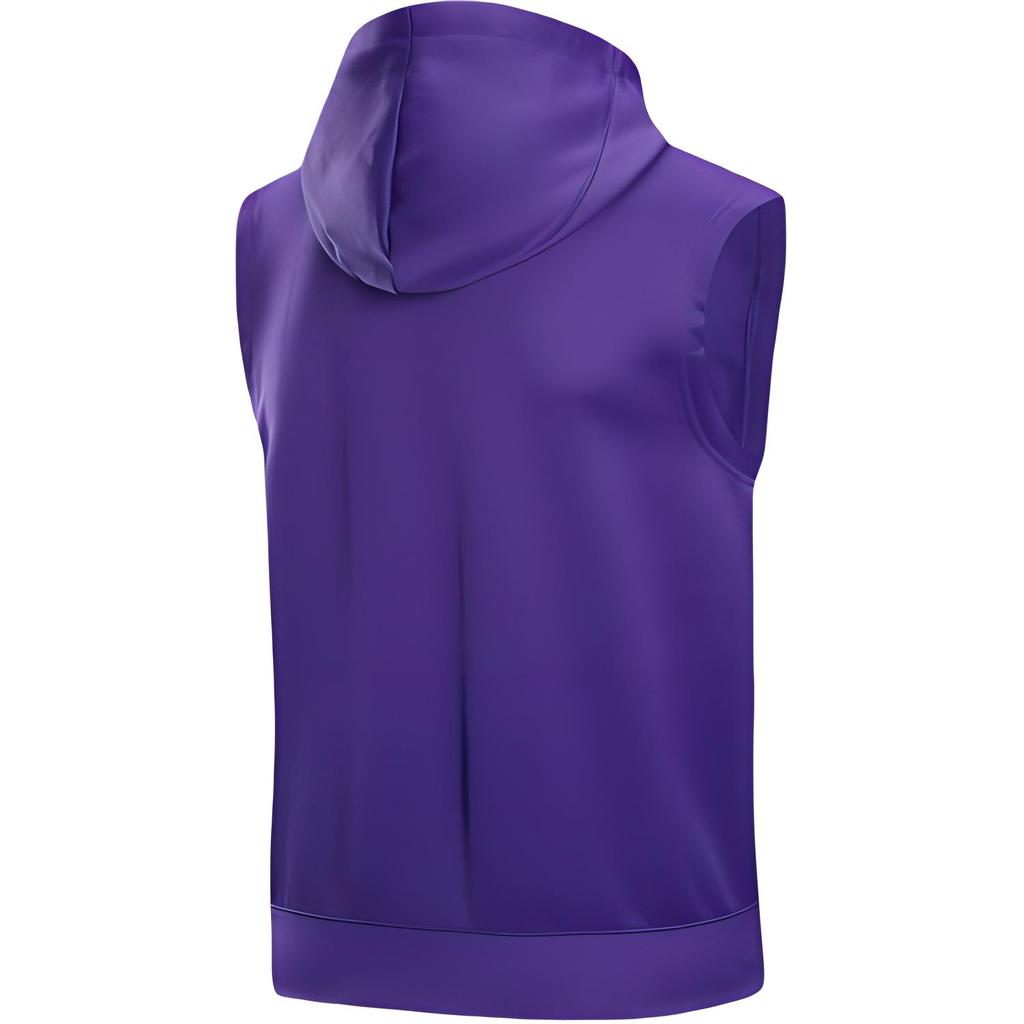 Nike Dri-Fit Nba Spotlight Los Angeles Lakers Hooded Loose Sleeveless Hoodie Men Hoodies Purple Amarillo-Yellow HJ9174-504