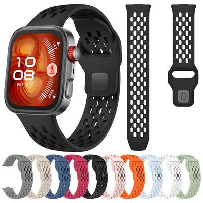 Sport Atmungsaktives Silikonarmband für HUAWEI WATCH FIT 4 Pro FIT4 / FIT 3 Armband Armband Gürtel Zubehör