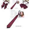 Kids School Uniform Bowtie With Striped Polyester Material For Graduation Photos