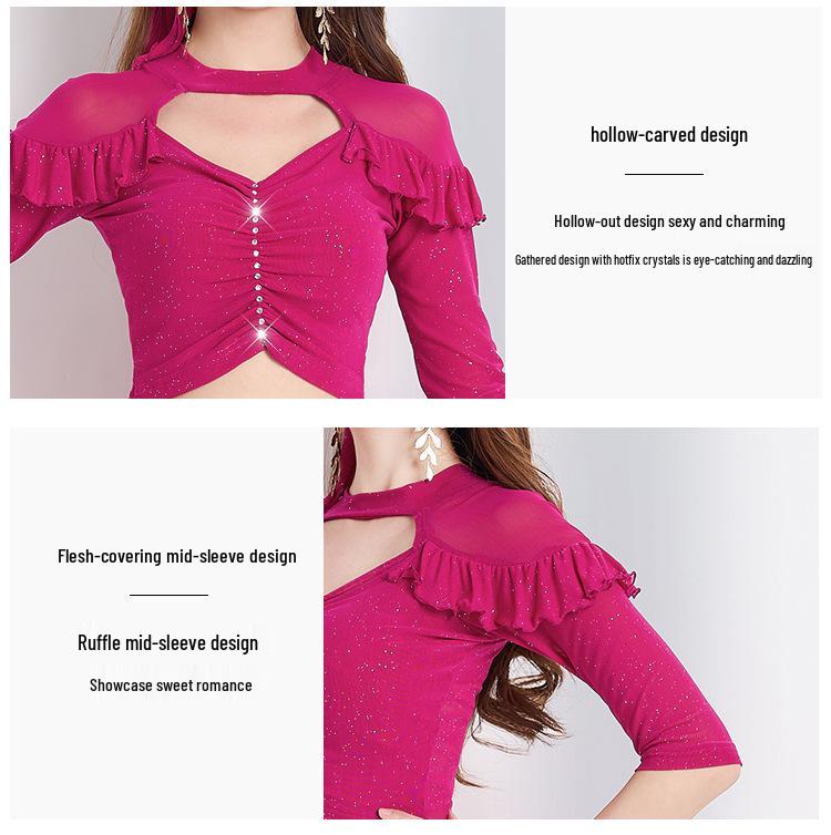 Huayu New Oriental Belly Dance Performance & Practice Costume Set in French Court Style