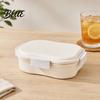 Portable Lunch Box Snack Container with Separate Compartments Design