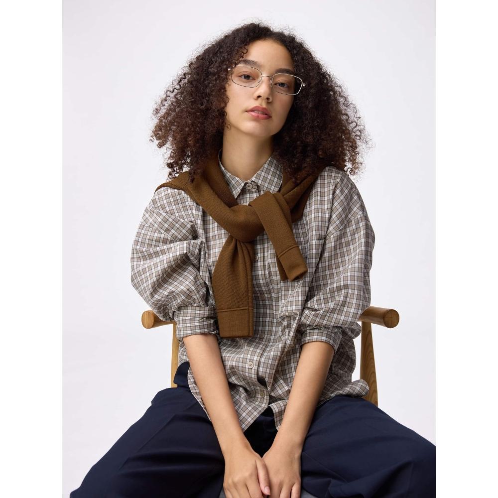 GU by Uniqlo Uv Cut Square Metal Sunglasses