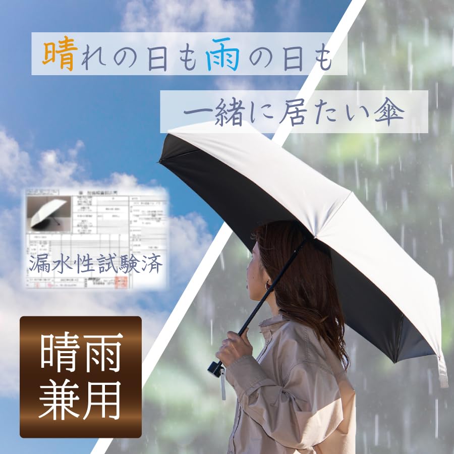 Simple Folding Umbrella Lightweight Foldable UV Day Day Sun-Blocking Parasol, Protection, Men's & Women's, Mother's & Father's Gift, TU-0001 (Navy)