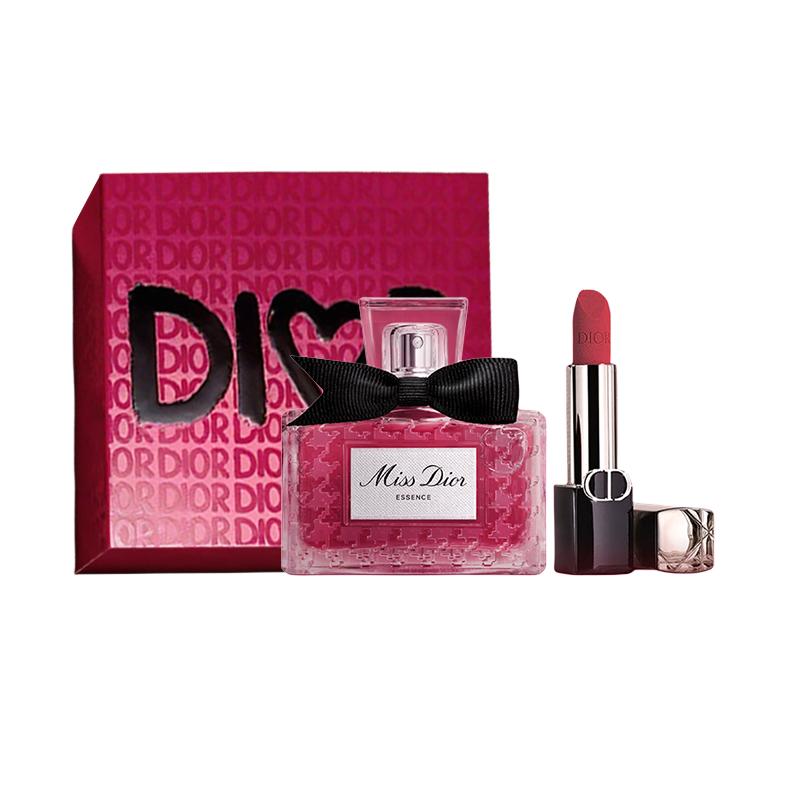 

DIOR Perfume Three-piece set: Miss Fragrance Essence 35ml + Blue Gold Lipstick #720 3.5g чорний