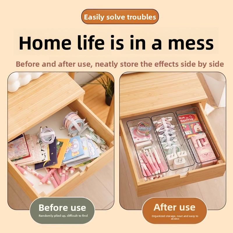 Desktop Rectangular Multi-Tier Cosmetic Storage Box