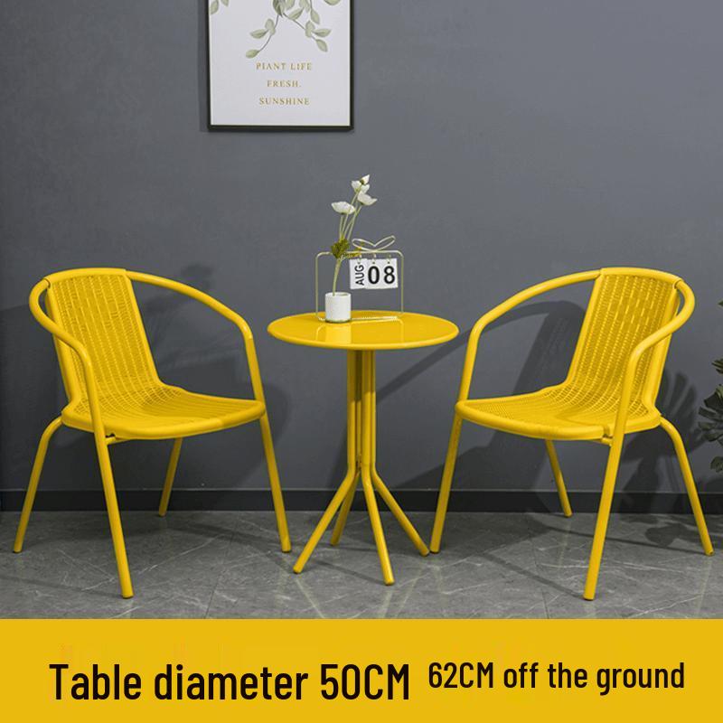 European Style Outdoor Cafe Milk Tea Table and Chair Set