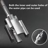2pcs Metal PPR Water Pipe Thread Repair Tools - Integrated Wire Opener for Inner & Outer Holes, Electric Drill Type, 1/2" - DN15, 3/4" - DN20 Sizes
