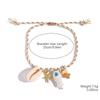 Summer Ocean-Style Starfish Necklace with Colorful Rope and Ceramic Pendant