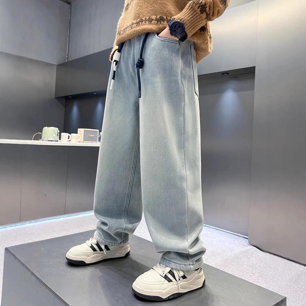Boys' Pants Spring and Autumn Collection Wide Leg Jeans for Boys In Spring
