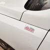1Pc 3D Metal Less White Edition Logo Car Side Fender Rear Trunk Emblem Badge Sticker Decal