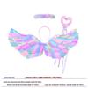 Glowing Elf Fairy Wand with Angel Feather Rainbow Wings - Little Girl's Birthday Gift & Stage Prop