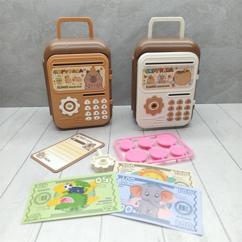 Money Box With Fingerprint Piggy Bank Electronic Atm Savings Box For Coins Cash Safe Large Coin Bank Password Lock For Children