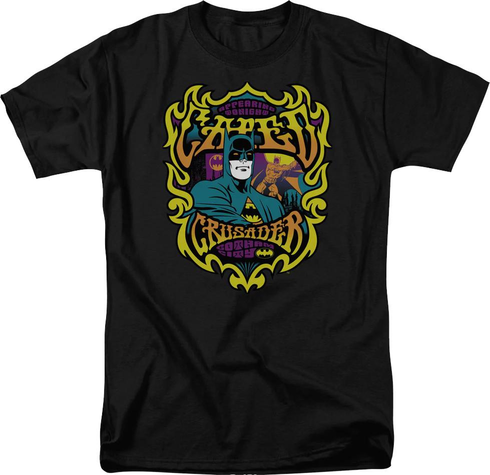 DC Comics Batman Caped Crusader Black T-Shirt S разноцветный
