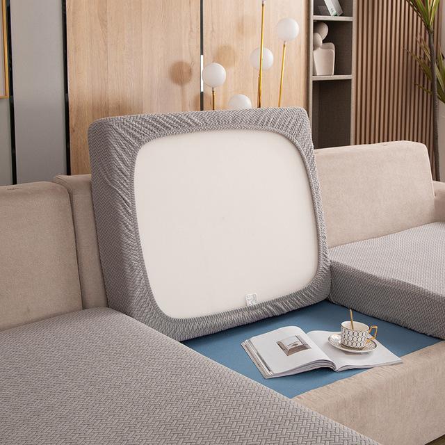 

Т-образный жаккардовый чехол для дивана для гостиной, домашних животных, детей, эластичный домашний декор, чехлы для сидений, диванов, защита от грязи Normal (S)-1PC светло-серый