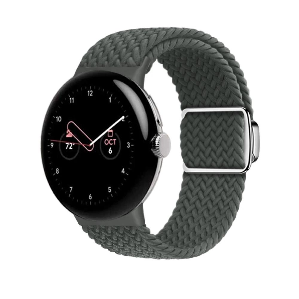 Braided Loop Strap for Google Pixel Watch 4/3 41mm Nylon Replacement Bracelet Wristband for Pixel Watch 4 3 2 1 Band Accessories
