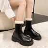 Boots Large Size Women's Winter 2025 New Short Boots Fleece Thickened Boots High Warm Snow Boots Thick-soled Cotton Boots