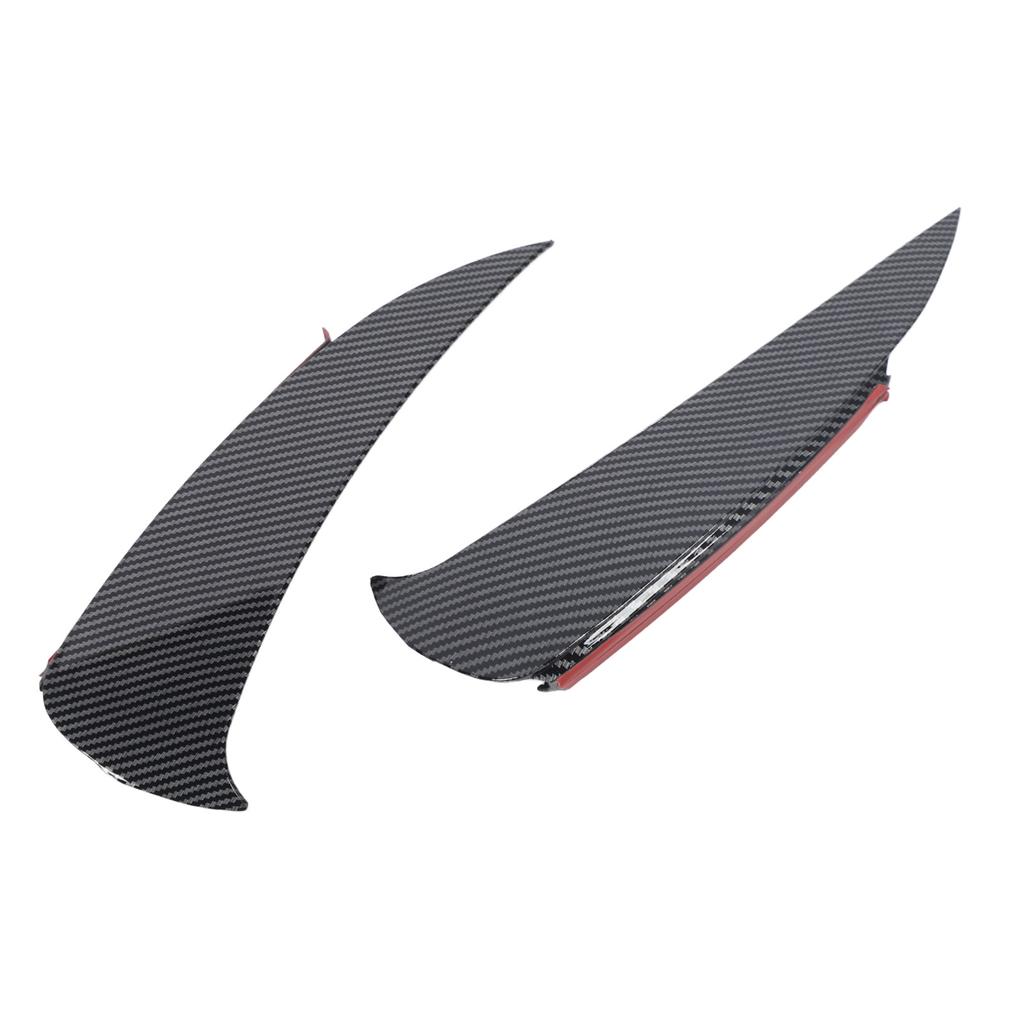 1 Paar Heckstoßstangen-Splitter Carbonfaser-Stil Heckstoßstangenlippe Splitter Spoiler Diffusor