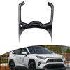 New For RAV4 2020 Carbon Fiber Texture Water Cup Frame For RAV4 2020 For Toyota Texture Interior Carbon Fiber For RAV4 2020