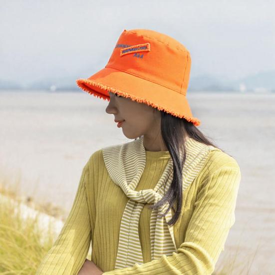 Fishermen Hat with Neck Protection Furry Trim Wide Brim Lightweight Sun Hat