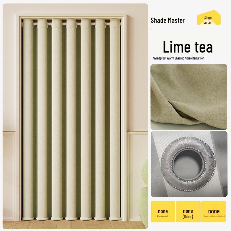 Double-Sided Blackout Door Curtain - New Style, Simple Design for Bedroom or Living Room