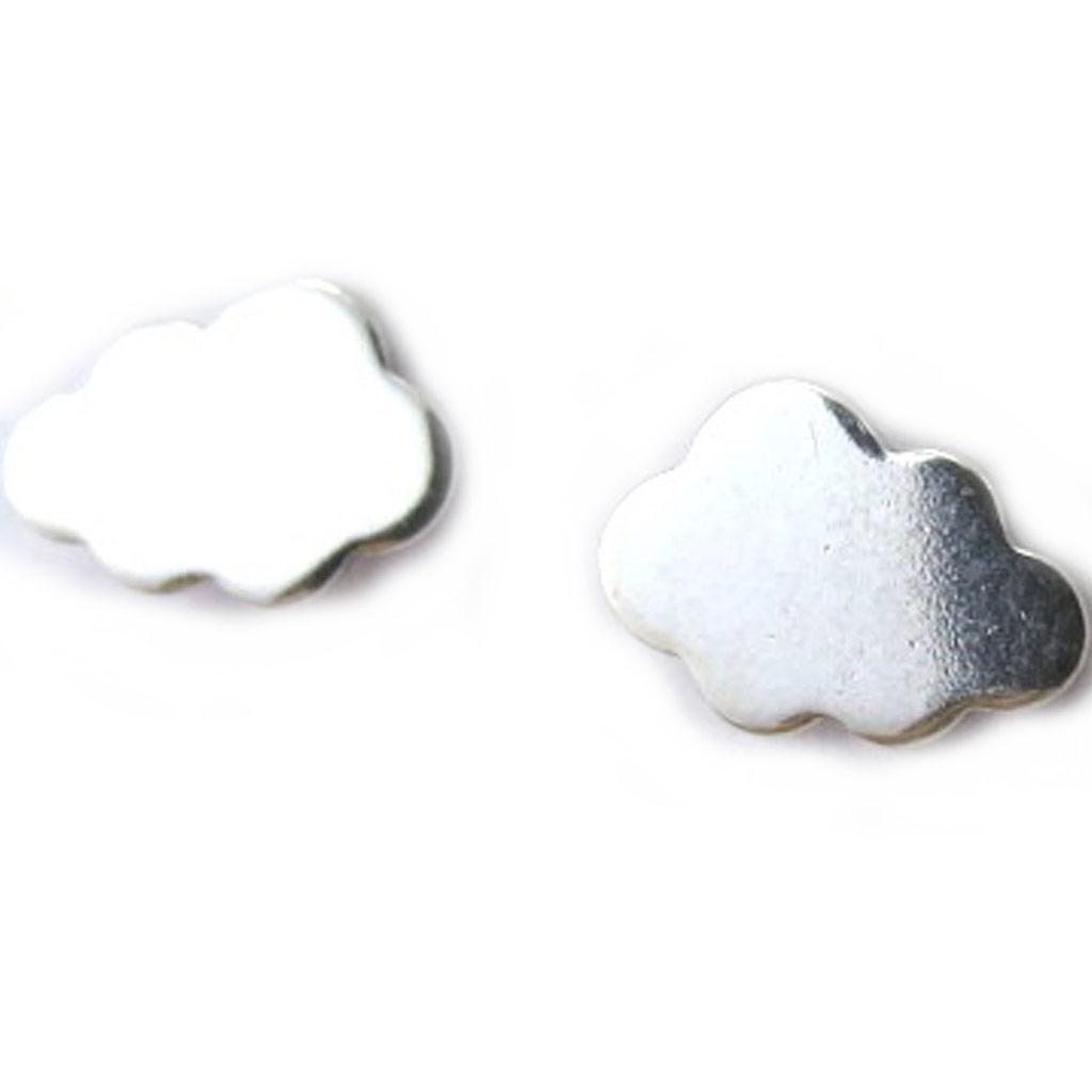 Les Trésors De Lily [M7244] - Silver 'Nuage' Silver Earrings (rhodium-plated) - 8x5 Mm
