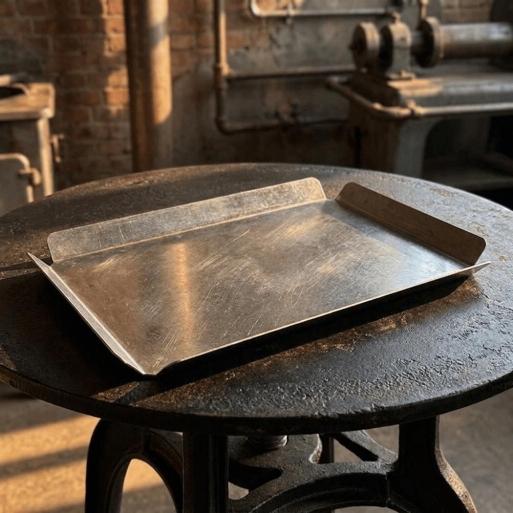 Snow Grey Serving Platter Rust Resistant Steak Dish Stainless Steel Serving Tray Home Decoration